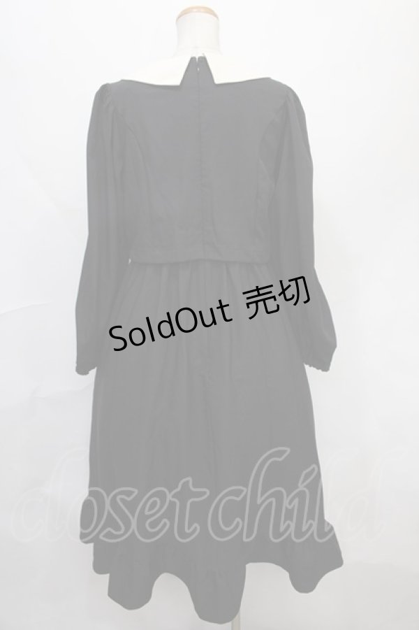 画像2: m petit by misako / サンリオキャラクターズコラボ クロミワッペン付きワンピース M 中黒 Y-24-09-15-078-LO-OP-SZ-ZT440 (2)