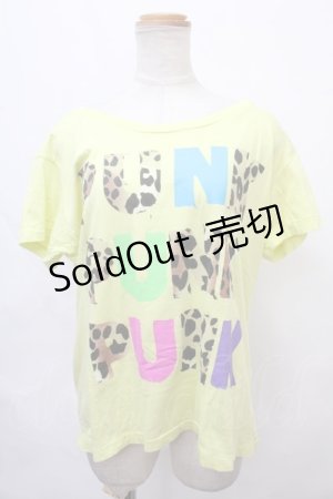 画像: RNA / PUNK プリントTシャツ  イエロー Y-24-09-21-047-PU-TS-SZ-ZT404