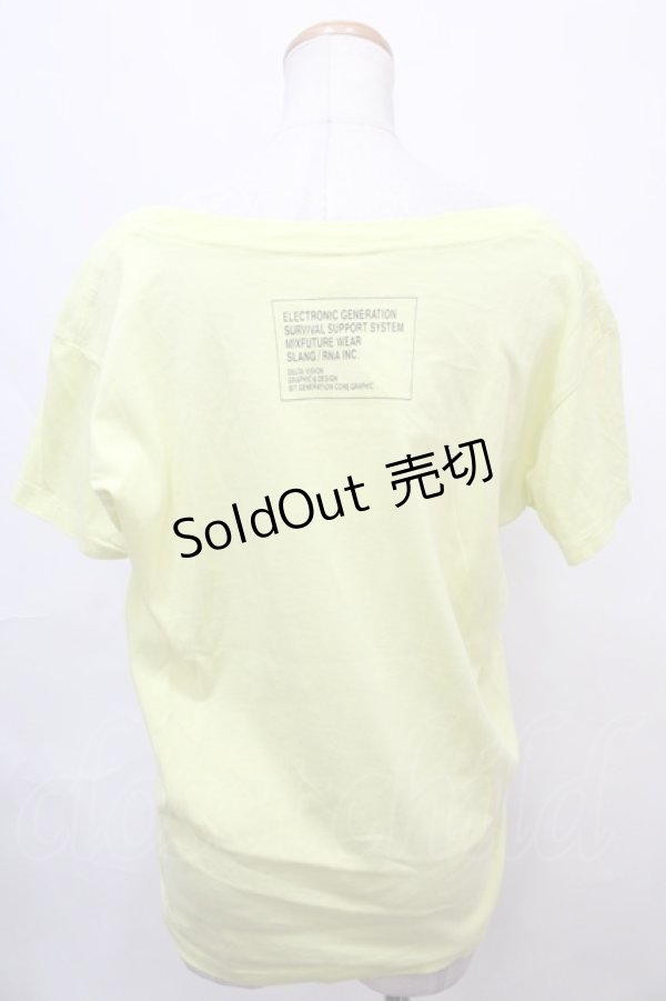 画像2: RNA / PUNK プリントTシャツ  イエロー Y-24-09-21-047-PU-TS-SZ-ZT404 (2)