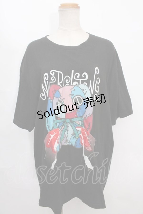 画像1: NieR Clothing / つぎはぎNIER CUTSEW XL 黒 Y-24-09-25-101-PU-TO-SZ-ZT325 (1)
