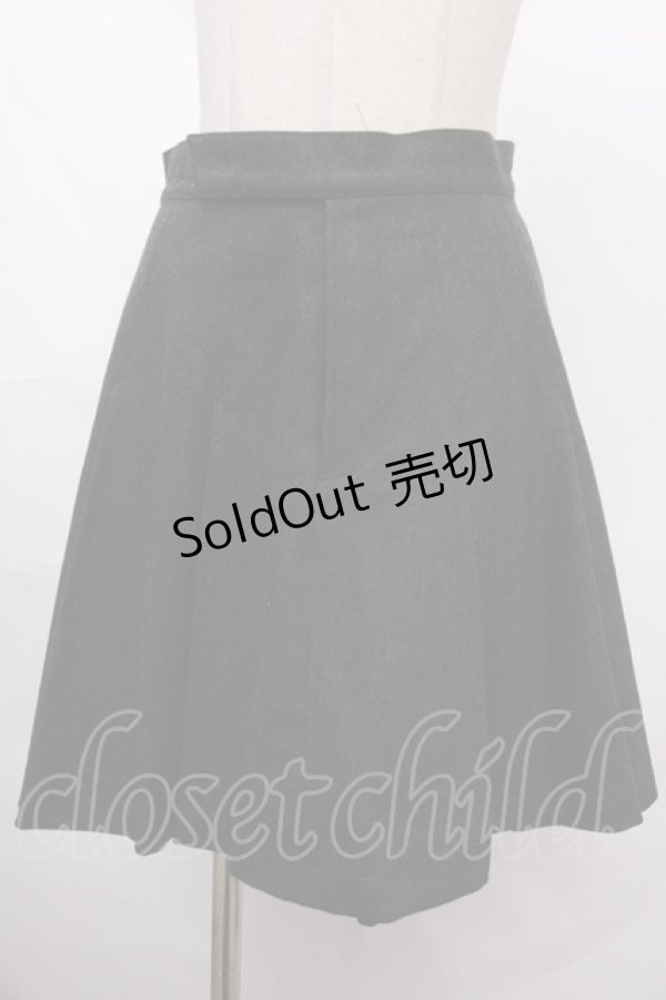 画像1: Jane Marple / ウールの巻きプリーツスカート M ダークグリーン Y-24-09-28-100-JM-SK-SZ-ZI (1)