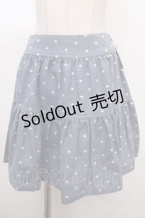 画像: MILK / Humming dotスカート  ブルー Y-24-09-28-111-ML-SK-SZ-ZT338