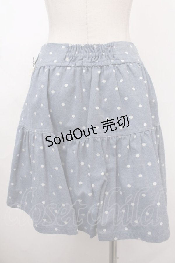 画像2: MILK / Humming dotスカート  ブルー Y-24-09-28-111-ML-SK-SZ-ZT338 (2)