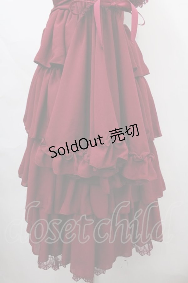 画像4: Vallee lys / Coquelicot dress (ミディアム)  ワイン Y-24-10-01-084-GO-OP-SZ-ZY (4)