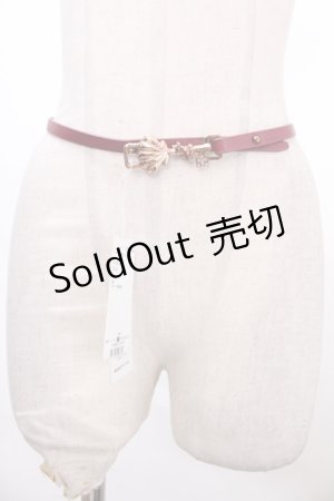 画像: axes femme / リバーシブル細ベルト  赤 Y-24-10-08-001-AX-ZA-SZ-ZI