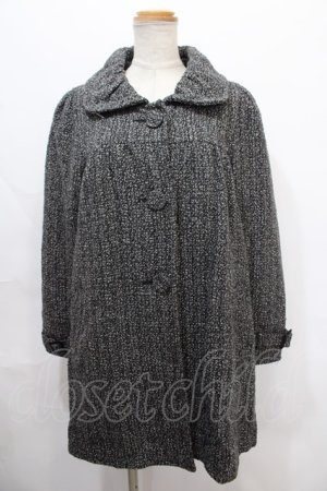 画像: axes femme / ノーカラーコート M グレー Y-24-10-08-110-AX-CO-SZ-ZT-C007