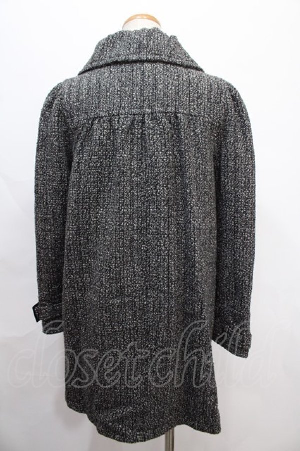 画像2: axes femme / ノーカラーコート M グレー Y-24-10-08-110-AX-CO-SZ-ZT-C007 (2)