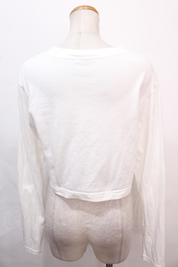 画像2: MILK / MILKショート L.S Tee  白 Y-24-10-19-140-ML-TO-SZ-OS (2)