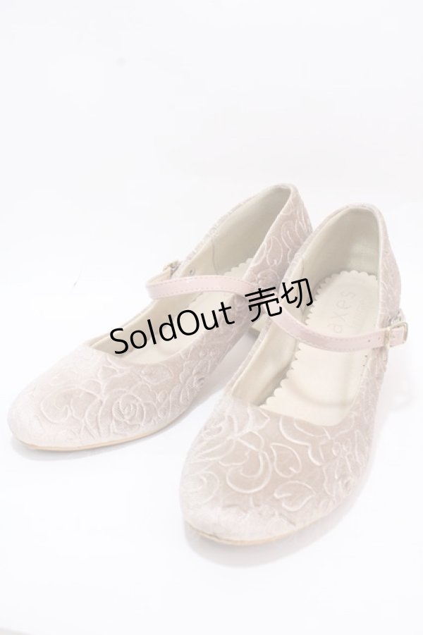 画像1: axes femme / ワンストラップパンプス M ベージュ Y-24-10-25-105-AX-SK-SZ-ZT-K003 (1)