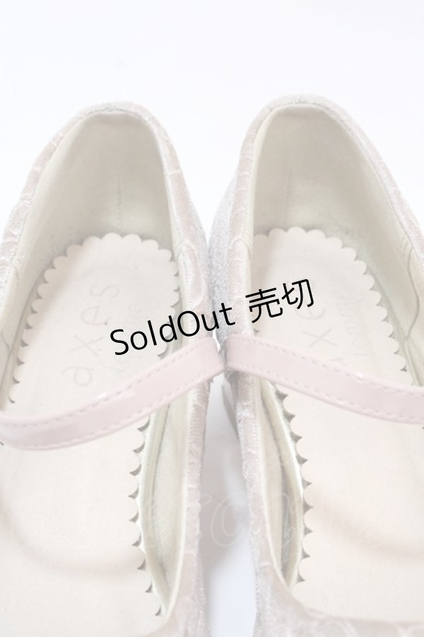 画像5: axes femme / ワンストラップパンプス M ベージュ Y-24-10-25-105-AX-SK-SZ-ZT-K003 (5)