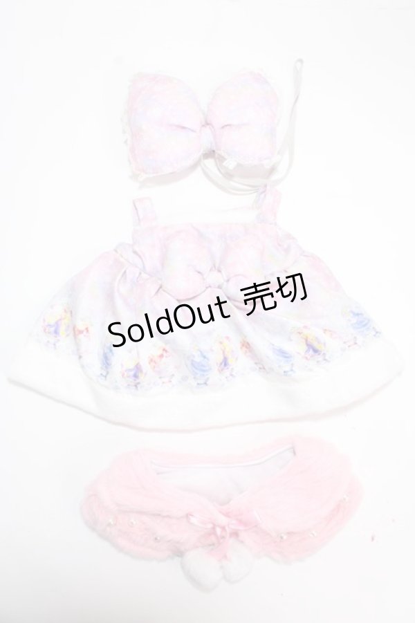 画像1: Angelic Pretty / Fairy Seasonディズニープリンセス ユニベアシティぬいぐるみ専用コスチューム  ピンク Y-24-11-06-016-AP-ZA-SZ-ZY (1)