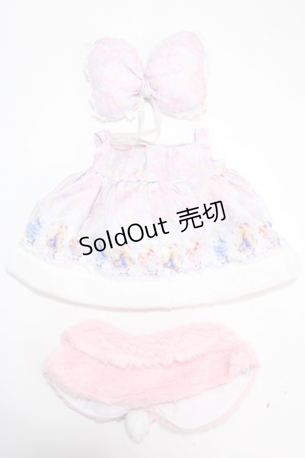 画像2: Angelic Pretty / Fairy Seasonディズニープリンセス ユニベアシティぬいぐるみ専用コスチューム  ピンク Y-24-11-06-016-AP-ZA-SZ-ZY (2)