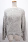 画像1: axes femme / ラメモヘアニット  グレー Y-24-11-09-022-AX-TO-SZ-ZT366 (1)