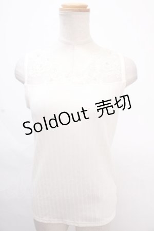 画像: axes femme / 繊細レースタンク  キナリ Y-24-11-12-034-AX-TO-SZ-ZI