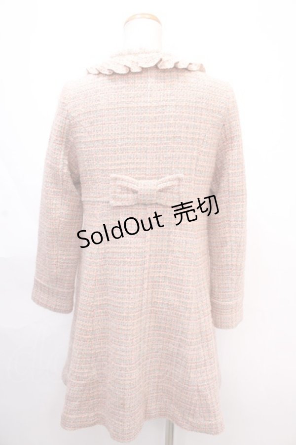 画像2: Emily Temple cute / ツイードコート  ピンク Y-24-11-13-045-ET-CO-AS-ZT-C059 (2)