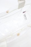 画像3: Maison de FLEUR / レースクリアスクエアトートバッグ F ホワイト Y-24-11-18-060-LO-BG-SZ-ZT-K012 (3)