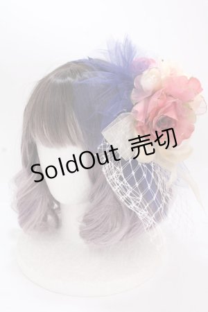画像: Angelic Pretty / Classic Rose Dollカチューシャ  ネイビー Y-24-11-18-076-AP-AC-SZ-ZY