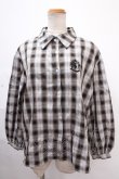 画像1: NieR Clothing / チェックシャツ F グレー Y-24-11-18-142-PU-BL-SZ-ZT315 (1)