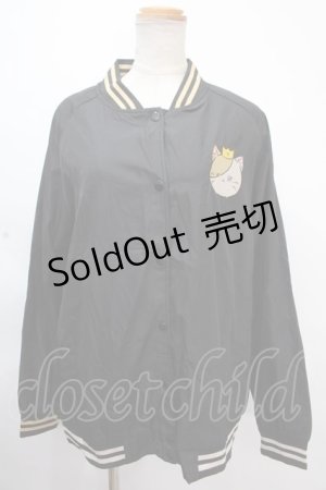 画像: NieR Clothing / ミケワッペン刺繍ブルゾン  黒 Y-24-11-18-144-PU-JA-SZ-ZT315