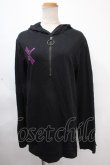 画像1: NieR Clothing / 袖プリントプルパーカー  黒 Y-24-11-18-150-PU-TO-SZ-ZT137 (1)