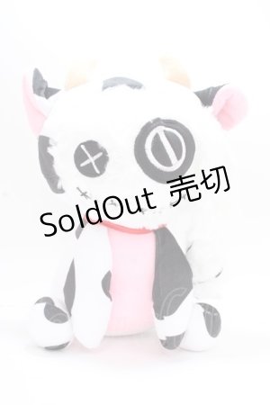 画像: NieR Clothing / NieRちゃんぬいぐるみ【牛さん着ぐるみ】  白×黒 Y-24-11-18-050-PU-ZA-SZ-ZT-K008