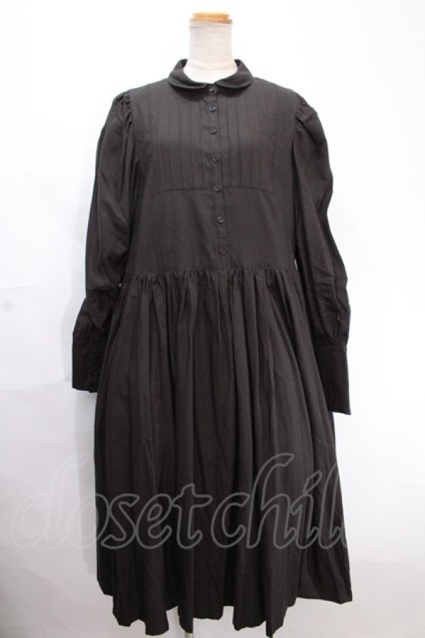 画像1: Perla nell' ostrica / ナースワンピース  ブラック Y-24-11-21-092-EL-OP-SZ-ZT428 (1)