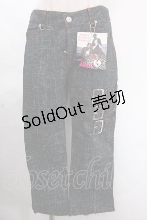 画像: MAD / 3連ベルトパンツ M 黒 Y-24-11-21-145-PU-PA-SZ-ZS