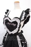画像3: Angelic Pretty / Heart胸あて付スカート(無地)  黒 Y-24-11-25-096-AP-SK-SZ-ZS (3)