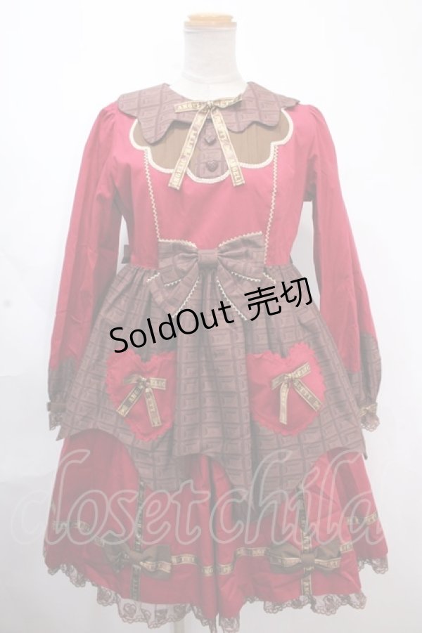 画像1: Angelic Pretty / Dreamyショコラティエワンピース  赤 Y-24-11-25-103-AP-OP-AS-ZY (1)