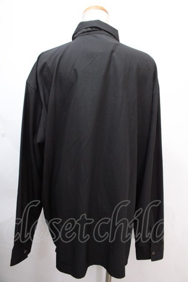 画像2: CIVARIZE / ネクタイ付き刺繍デザインシャツ F ブラック Y-24-11-30-039-GO-BL-SZ-ZS (2)