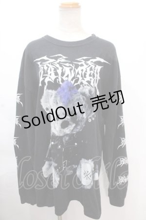 画像: TRAVAS TOKYO / Metal bear L/S Tee/メタルクマロングTシャツカットソー F ブラック Y-24-11-30-055-PU-TO-SZ-ZS