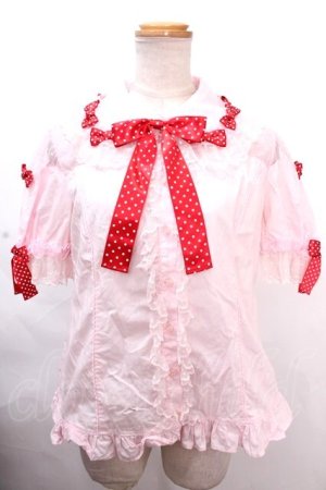 画像: Angelic Pretty / Dreamy Dolce Ribbonブラウス  ピンク Y-24-11-30-070-AP-BL-SZ-ZS