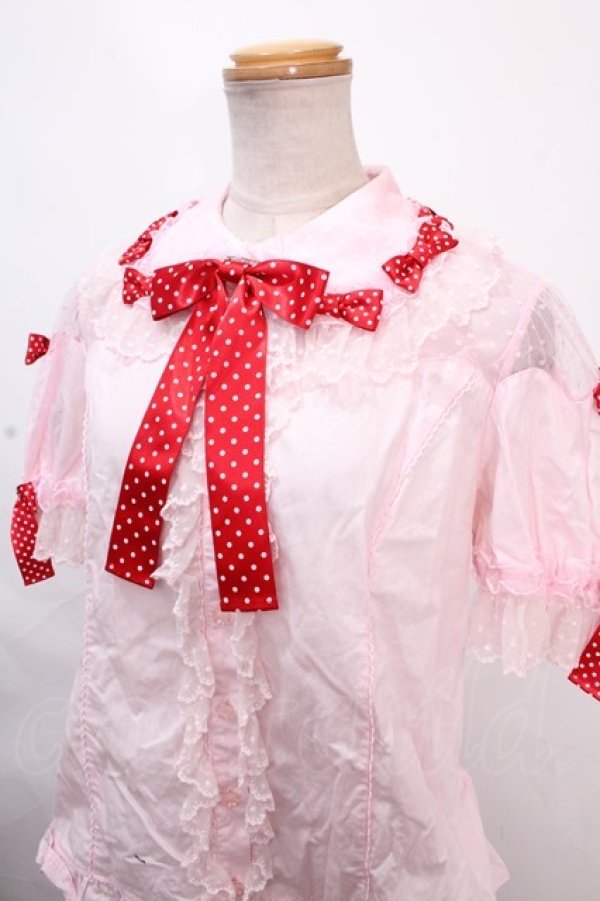 画像3: Angelic Pretty / Dreamy Dolce Ribbonブラウス  ピンク Y-24-11-30-070-AP-BL-SZ-ZS (3)