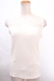 画像1: axes femme / 繊細レースタンク M 生成り Y-24-11-30-185-AX-TO-SZ-ZI (1)