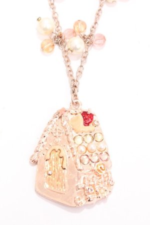 画像: axes femme / お菓子の家ネックレス  アワピンク Y-24-12-05-001-AX-AC-SZ-ZY