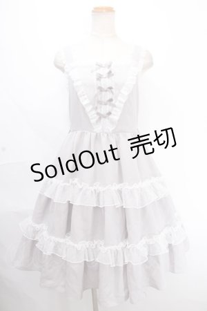 画像: axes femme kawaii / プチリボンジャンパースカート M グレー Y-24-12-05-106-AX-OP-SZ-ZH