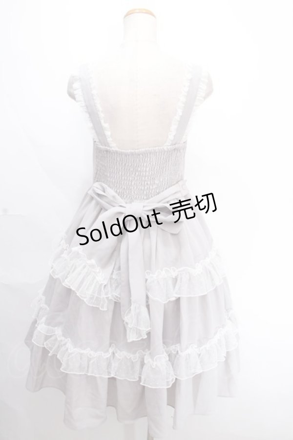 画像2: axes femme kawaii / プチリボンジャンパースカート M グレー Y-24-12-05-106-AX-OP-SZ-ZH (2)