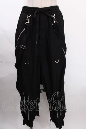 画像: CIVARIZE / Tortureボンテージサルエルパンツ 44 ブラック Y-24-12-05-189-GO-PA-SZ-ZS