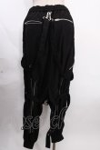 画像2: CIVARIZE / Tortureボンテージサルエルパンツ 44 ブラック Y-24-12-05-189-GO-PA-SZ-ZS (2)