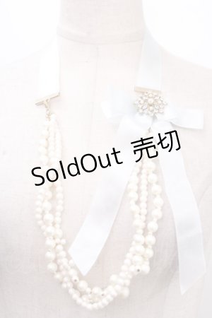 画像: Fi.n.t / パールネックレス  サックス Y-24-12-05-005-CA-AC-SZ-ZY