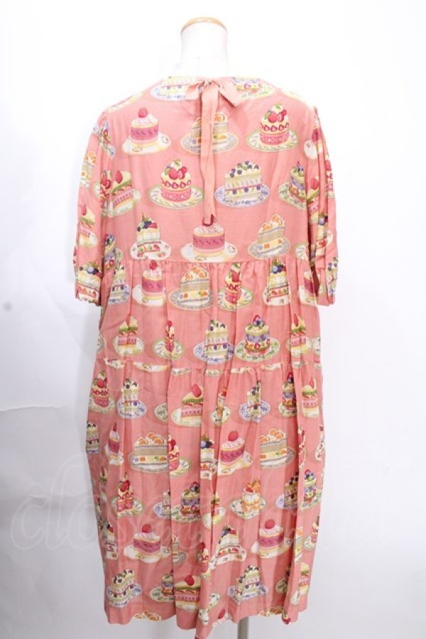 画像2: Jane Marple /Anniversary cakesフラッフィードレス M ピンク Y-24-12-09-042-JM-OP-SZ-ZI (2)