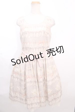 画像: Leur Getter /Ruffle Swanノースリーブワンピース M グレー Y-24-12-09-008-LU-OP-SZ-ZY