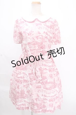 画像: Jane Marple /Map of STMMワンピース  ピンク Y-24-12-09-092-JM-OP-AS-ZI