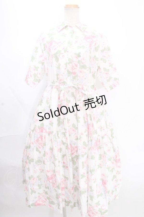 画像1: Jane Marple Dans Le Salon / La vie en rose shirt dress M オフホワイト Y-24-12-09-030-JM-OP-SZ-ZY (1)