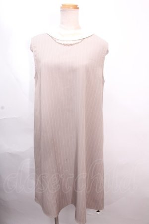 画像: axes femme / パール使いノースリーブワンピース M グレー Y-24-12-12-077-AX-OP-SZ-ZI