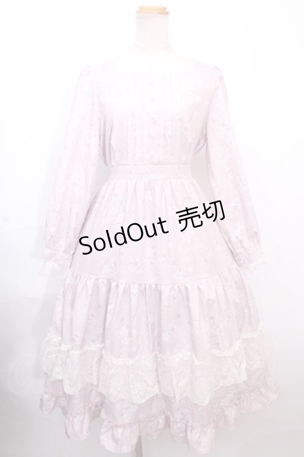 画像1: axes femme / SAKURAティアードワンピース F ピンク Y-24-12-12-080-AX-OP-SZ-ZI (1)