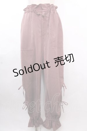 画像: axes femme POETIQUE / 裾リボン付きパンツ  ピンク Y-24-12-12-118-AX-PA-SZ-ZI