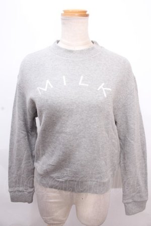 画像: MILK / MILK トレーナー  グレー Y-24-12-12-044-ML-TO-SZ-ZT304