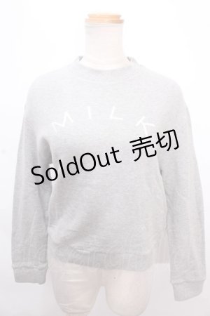 画像: 【SALE】MILK / MILK トレーナー  グレー Y-24-12-12-044-ML-TO-SZ-ZT304
