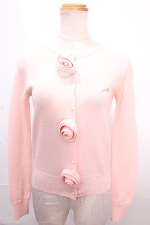 画像: MILK / バラカーディガン  ピンク Y-24-12-12-045-ML-TO-SZ-ZT425
